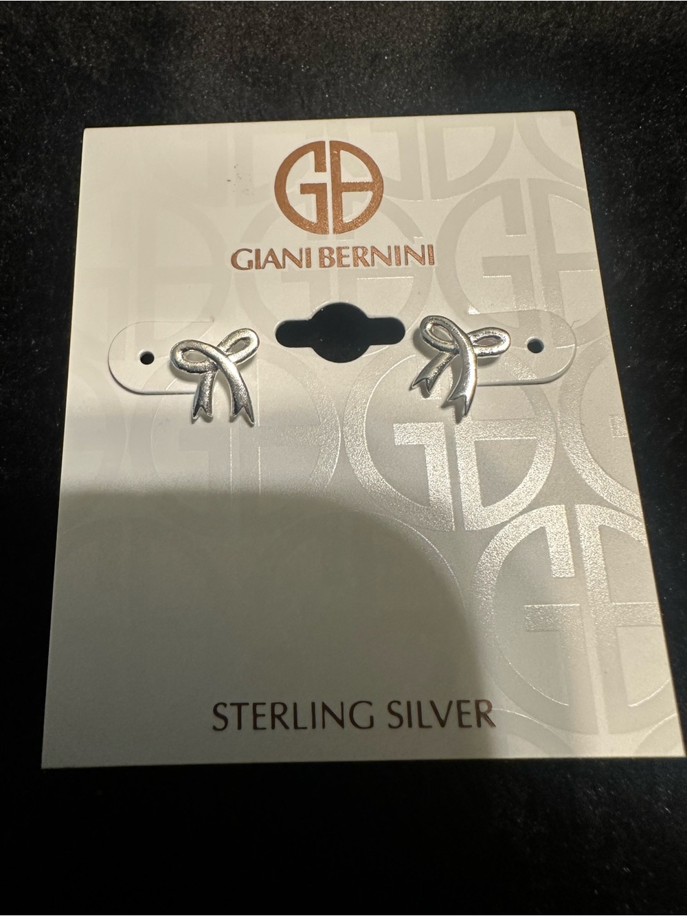 Giani Bernini Sterling Silver Bow Knot Stud Earrings - Silver